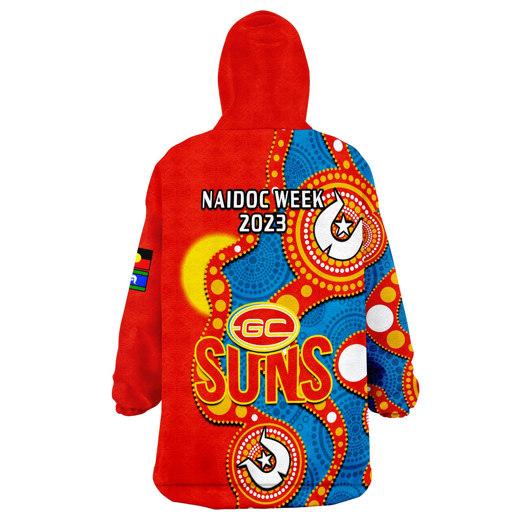 gold-coast-football-naidoc-2023-wearable-blanket-hoodie-suns-indigenous-for-our-elders