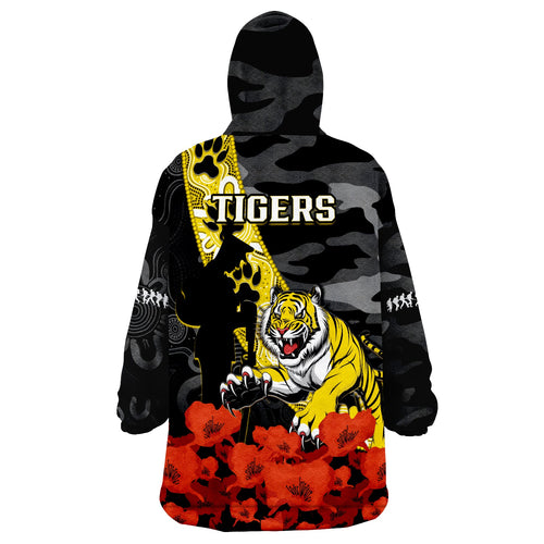 richmond-football-anzac-2023-wearable-blanket-hoodie-tigers-aboriginal-mix-poppy-camouflage