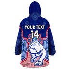custom-text-and-number-bulldogs-football-wearable-blanket-hoodie-western-doggies-aboriginal-art