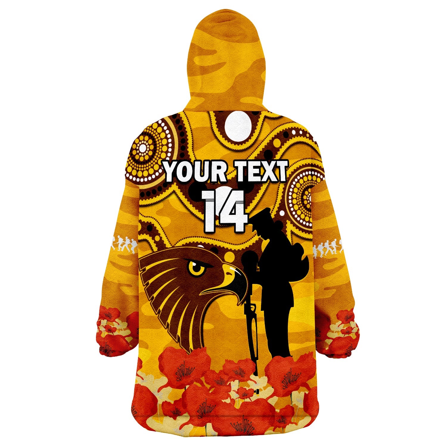custom-text-and-number-hawks-football-anzac-2023-wearable-blanket-hoodie-indigenous-mix-poppy-camouflage
