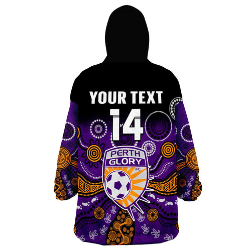 custom-text-and-number-perth-glory-football-wearable-blanket-hoodie-aboriginal-art