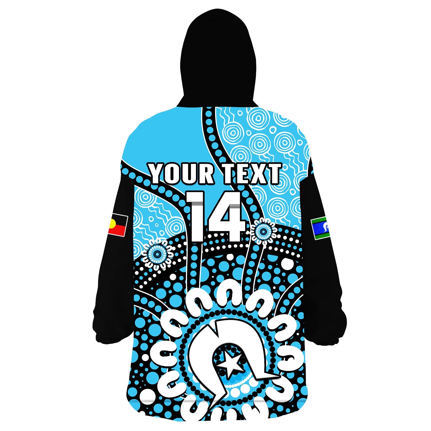 custom-text-and-number-adelaide-strikers-naidoc-2023-wearable-blanket-hoodie-indigenous-for-our-elders