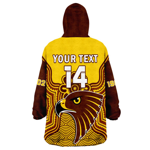 custom-text-and-number-hawthorn-football-wearable-blanket-hoodie-go-hawks-1902-aboriginal-art