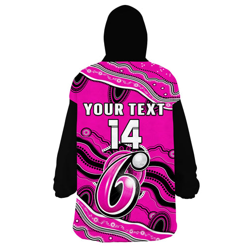 custom-text-and-number-sixers-cricket-wearable-blanket-hoodie-sydney-aboriginal-painting