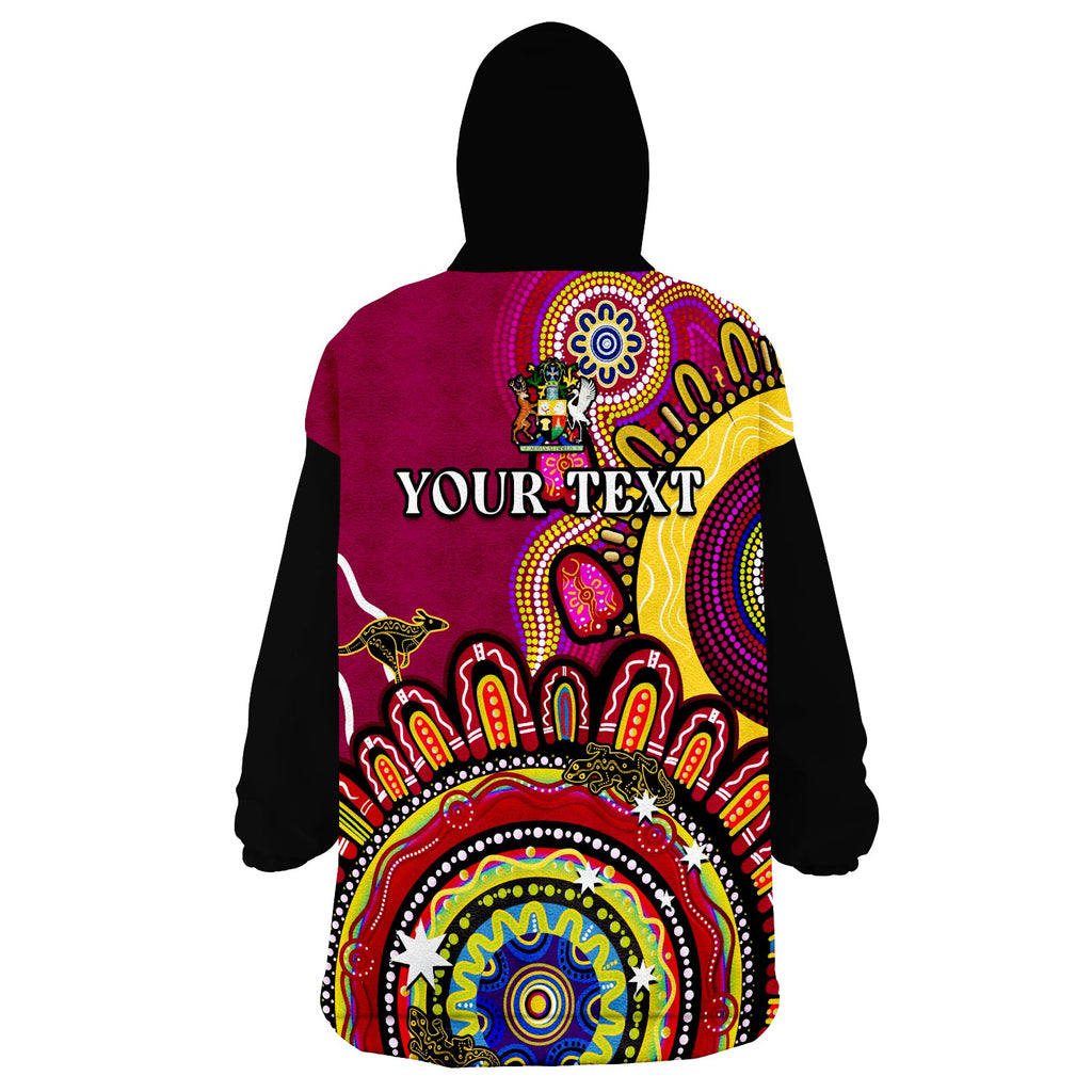 custom-personalised-queensland-state-wearable-blanket-hoodie-qld-australian-indigenous-art