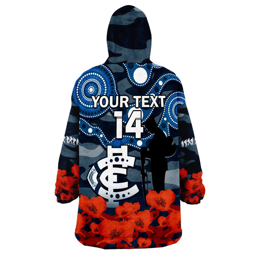 custom-text-and-number-carlton-football-anzac-2023-wearable-blanket-hoodie-blues-aboriginal-mix-poppy-camouflage