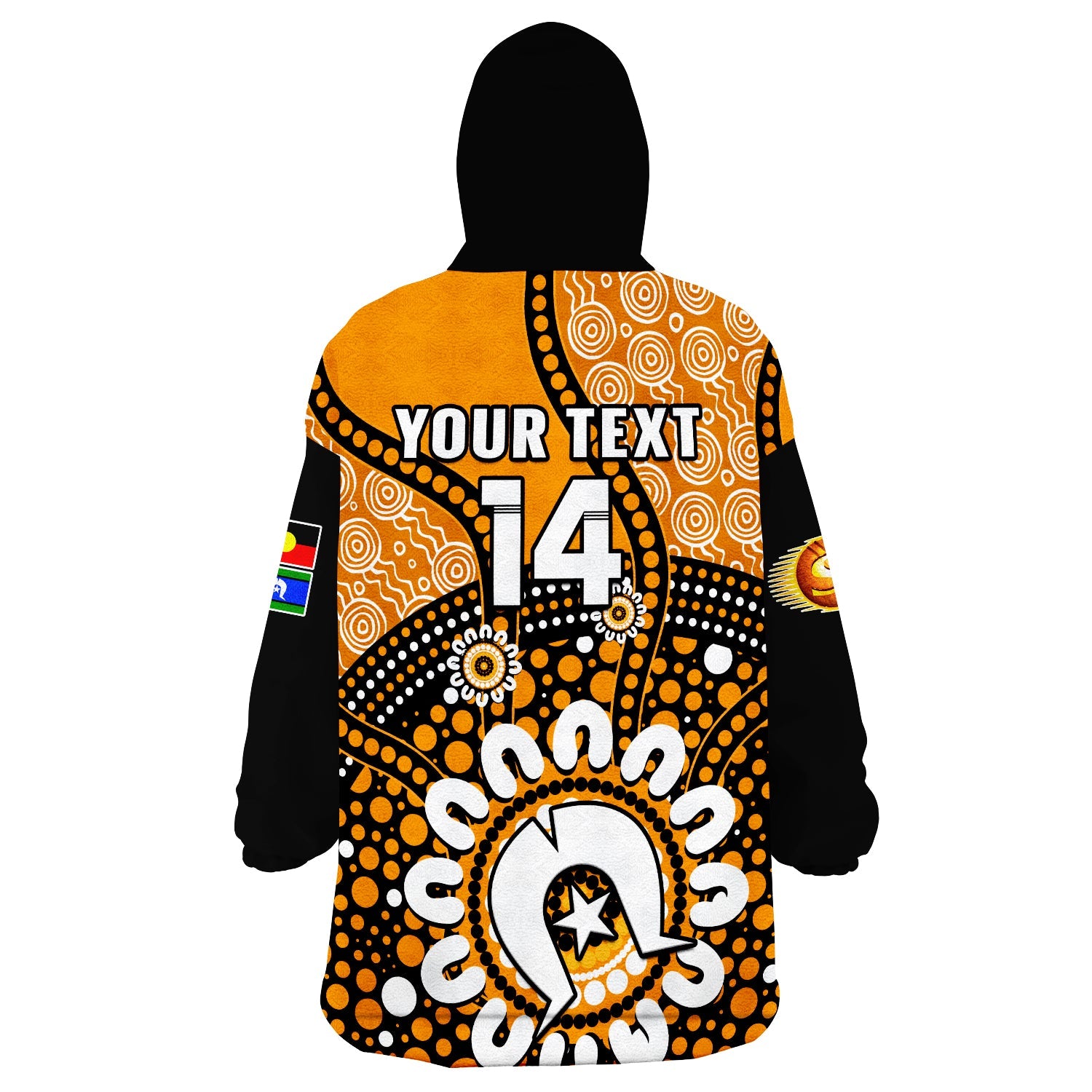custom-text-and-number-perth-scorchers-naidoc-2023-wearable-blanket-hoodie-indigenous-for-our-elders