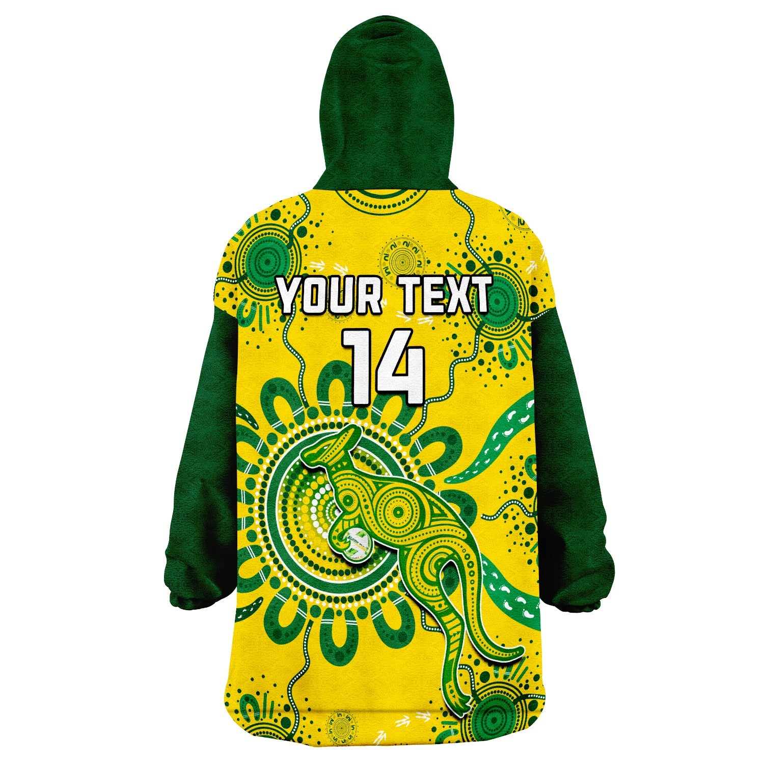 custom-text-and-number-australia-soccer-wearable-blanket-hoodie-kangaroos-matildas-2023-fifa-womens-world-cup