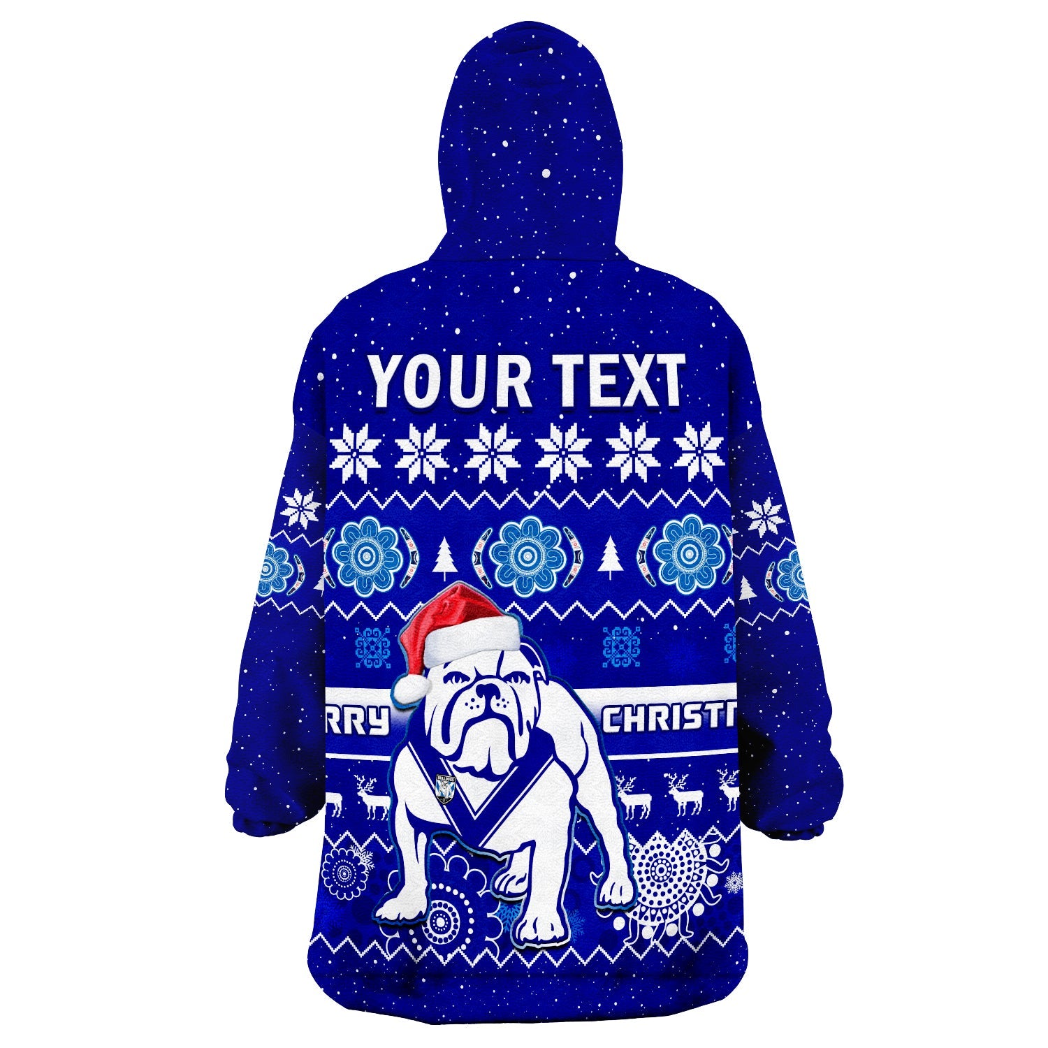 custom-personalised-bulldogs-rugby-christmas-wearable-blanket-hoodie-berries-merry-xmas-aboriginal-art