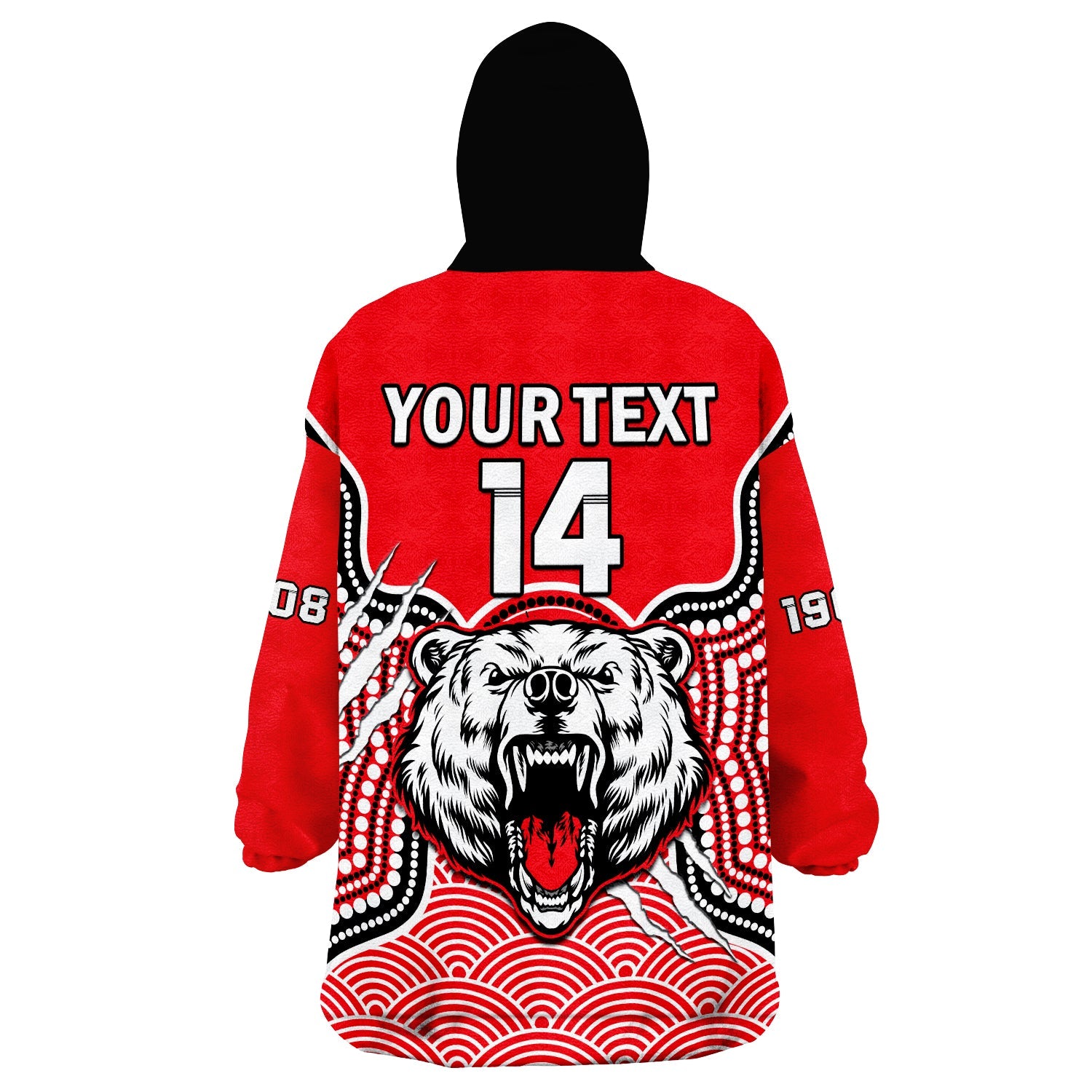 custom-text-and-number-north-sydney-rugby-wearable-blanket-hoodie-bears-1908-indigenous-pattern