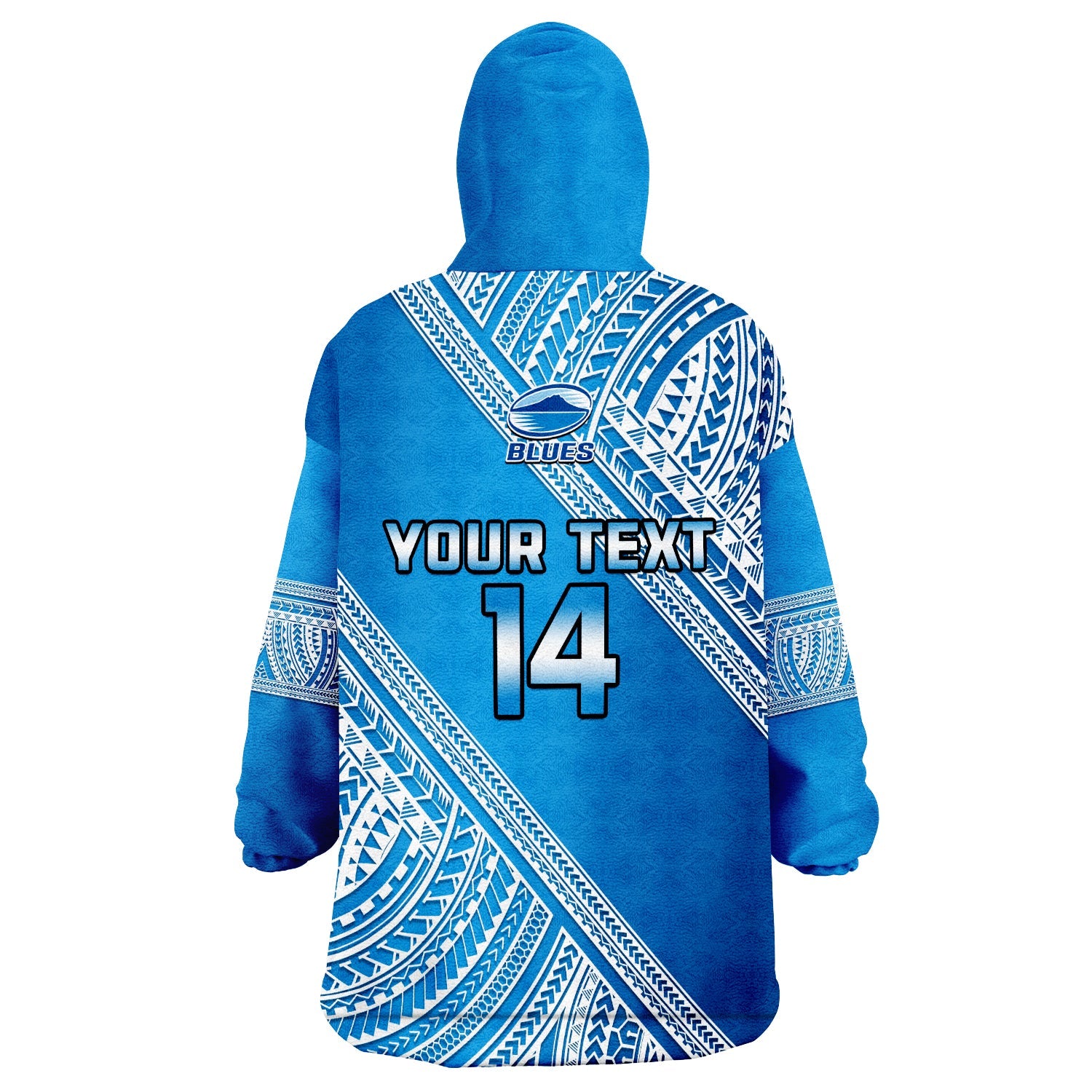 custom-text-and-number-blues-rugby-wearable-blanket-hoodie-aotearoa-super-auckland-polynesian-pattern