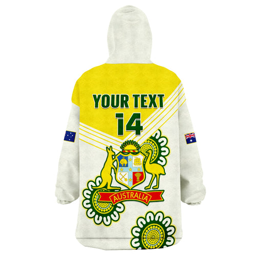 custom-text-and-number-australia-cricket-wearable-blanket-hoodie-boxing-day-test-aussie-indigenous