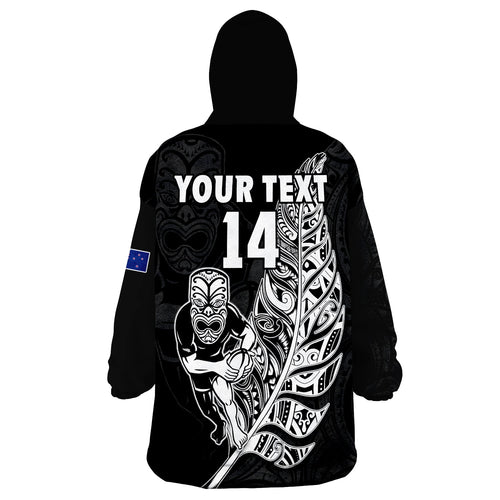 custom-text-and-number-new-zealand-tiki-rugby-wearable-blanket-hoodie-nz-warriors-fern-maori-style