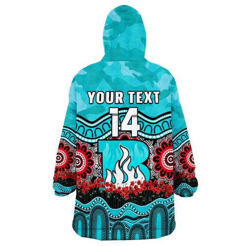 custom-text-and-number-brisbane-heat-cricket-anzac-wearable-blanket-hoodie-poppy-aboriginal-camouflage