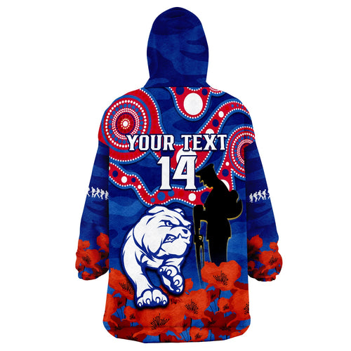 custom-text-and-number-western-bulldogs-football-anzac-2023-wearable-blanket-hoodie-doggies-aboriginal-mix-poppy-camouflage