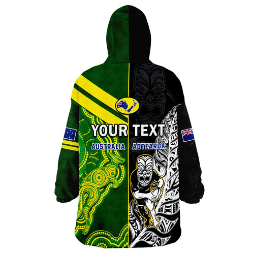 custom-personalised-australia-kangaroos-and-all-black-rugby-wearable-blanket-hoodie-aboriginal-mix-nz-maori-fern