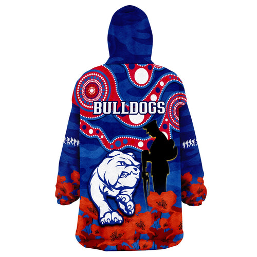 western-bulldogs-football-anzac-2023-wearable-blanket-hoodie-doggies-aboriginal-mix-poppy-camouflage