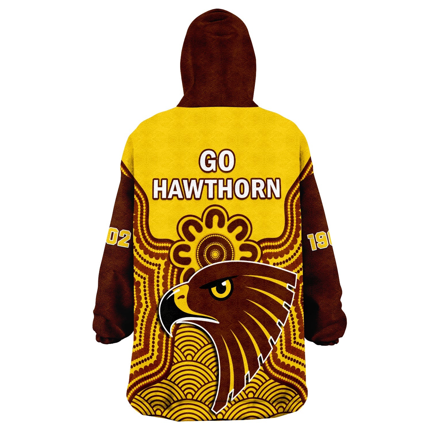 hawthorn-football-wearable-blanket-hoodie-go-hawks-1902-aboriginal-art