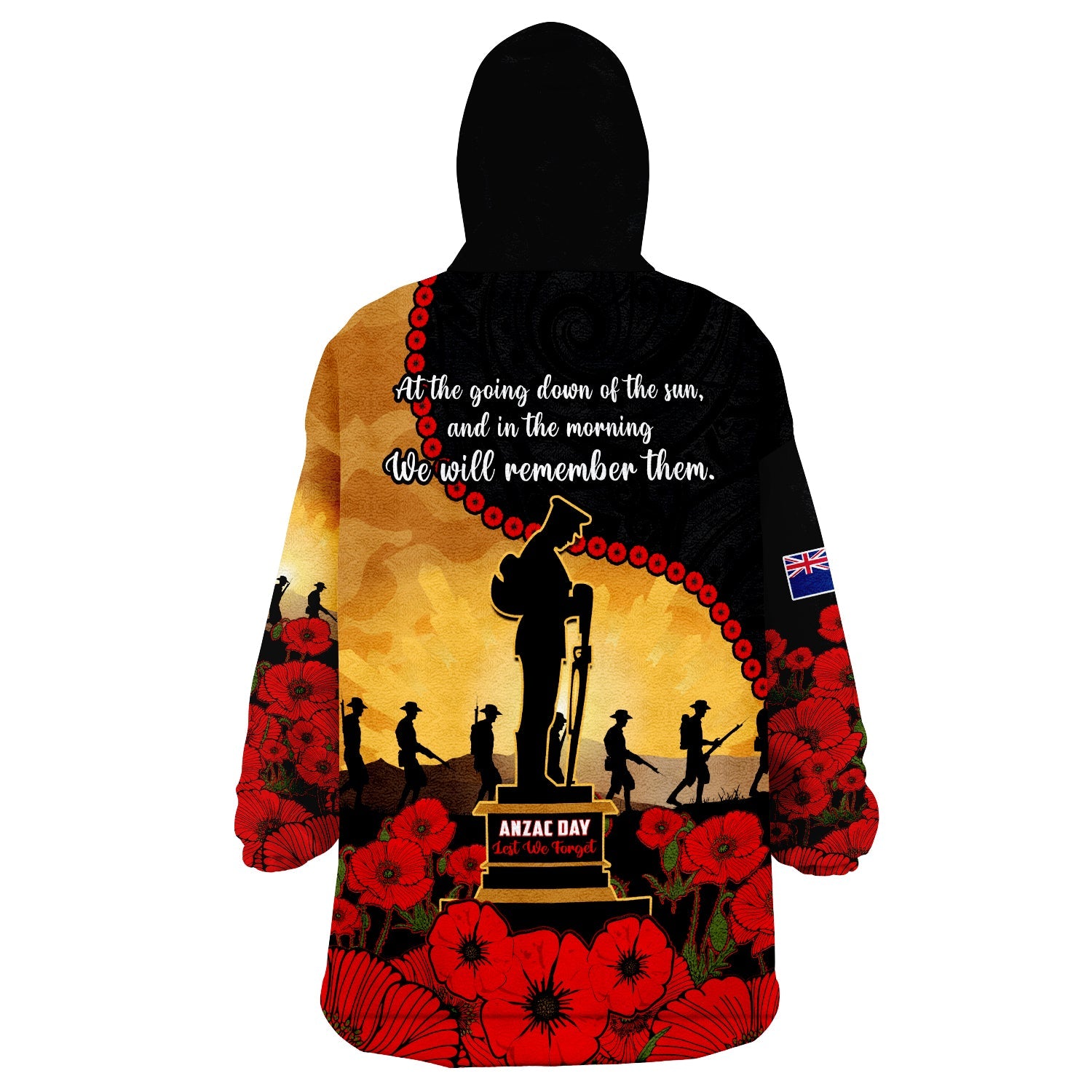 new-zealand-anzac-wearable-blanket-hoodie-maori-camouflage-mix-poppies-we-will-remember-them