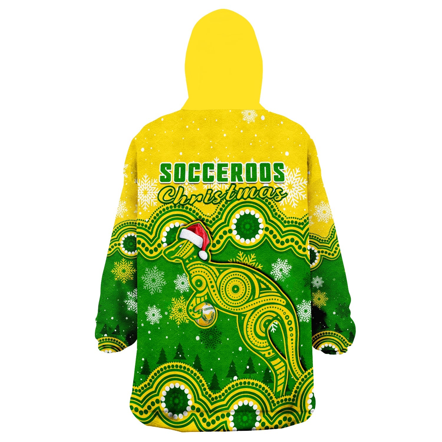 australia-soccer-christmas-wearable-blanket-hoodie-socceroos-indigenous-kangaroo