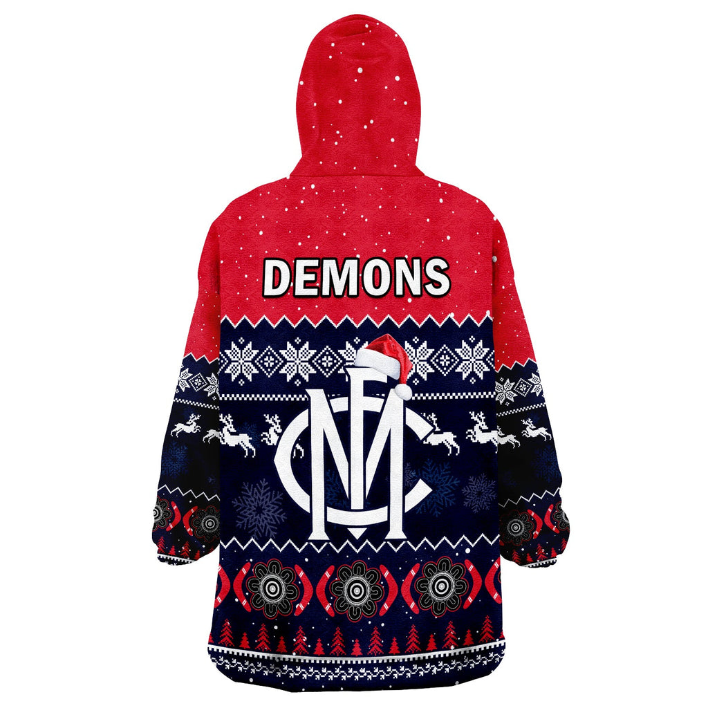 melbourne-football-wearable-blanket-hoodie-demons-indigenous-merry-christmas