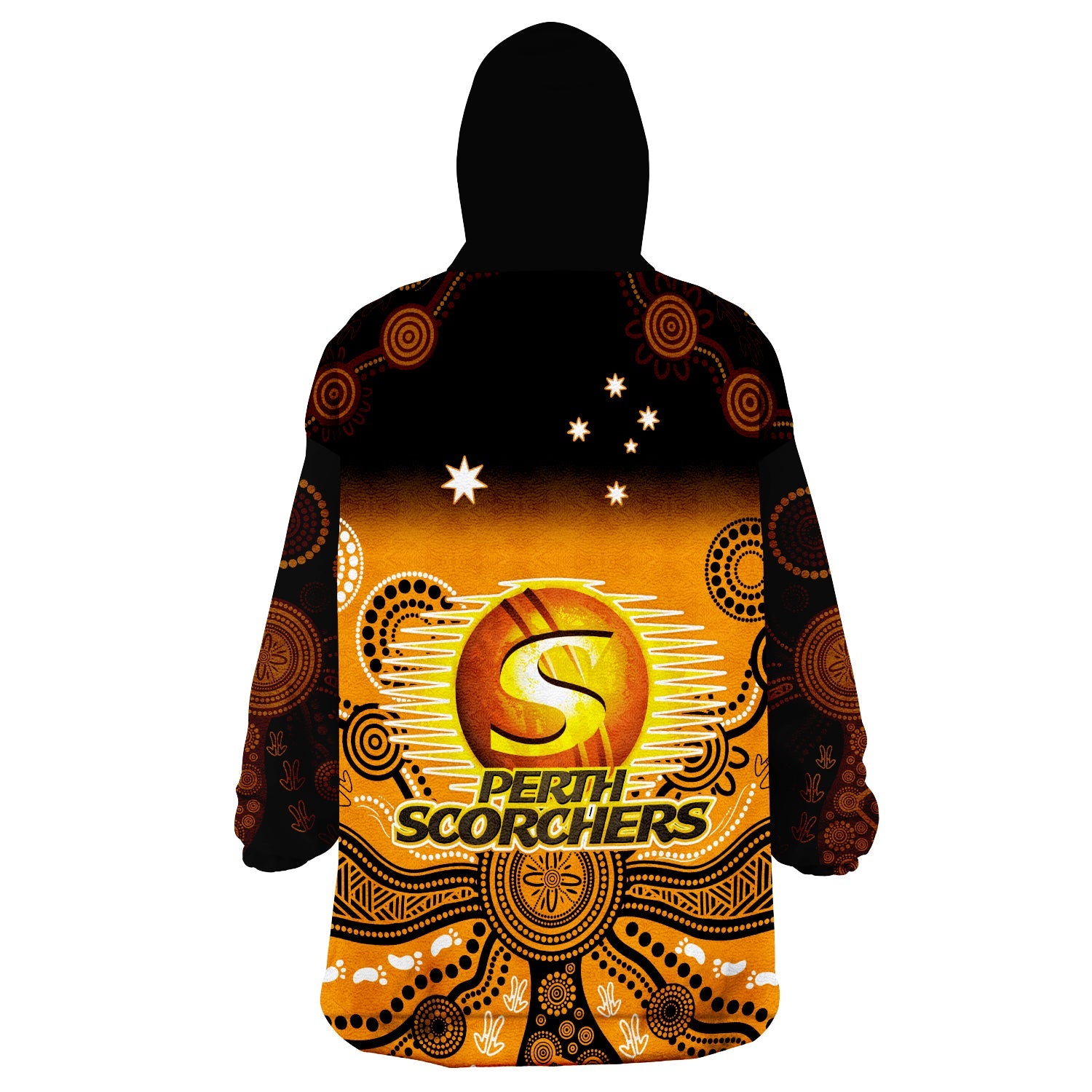 perth-scorchers-wearable-blanket-hoodie-gradient-aboriginal-dot-painting