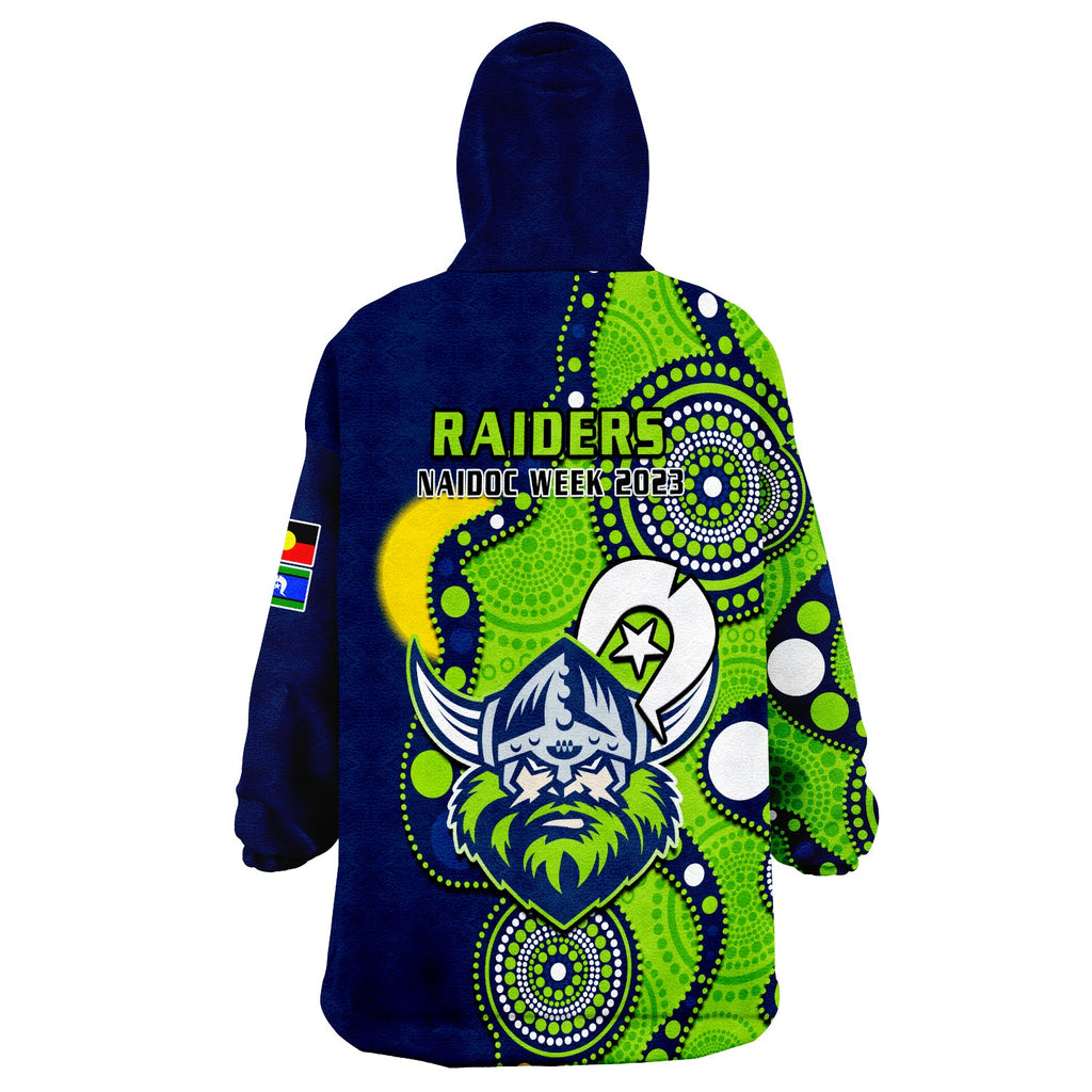 raiders-rugby-naidoc-2023-wearable-blanket-hoodie-canberra-for-our-elders-indigenous-art
