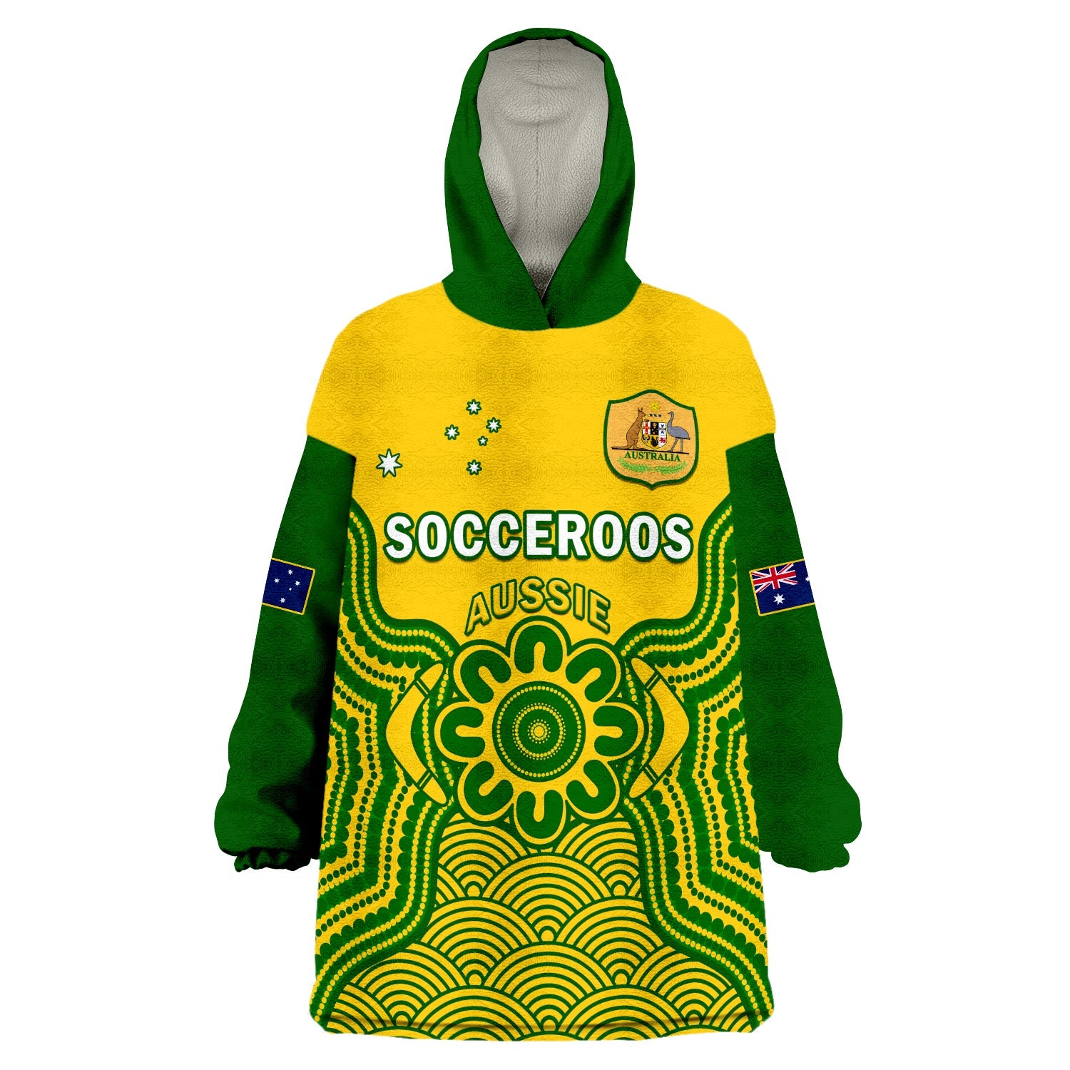 australia-soccer-wearable-blanket-hoodie-socceroos-aboriginal-go-champions-world-cup-2022