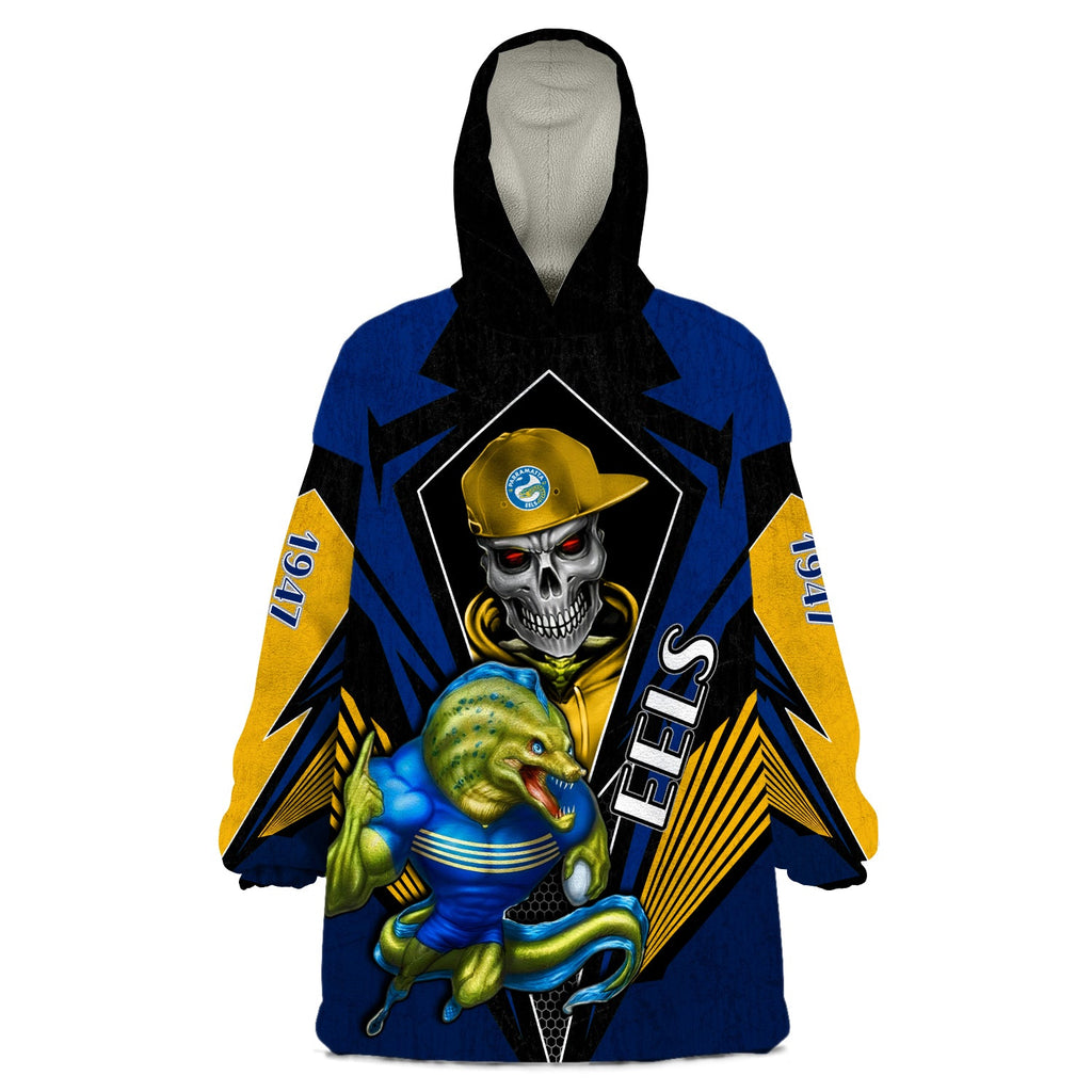 custom-personalised-eels-rugby-wearable-blanket-hoodie-mascot-parramatta-since-1947-cool-skull