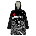 magpies-football-anzac-day-wearable-blanket-hoodie-aboriginal-poppy-flowers
