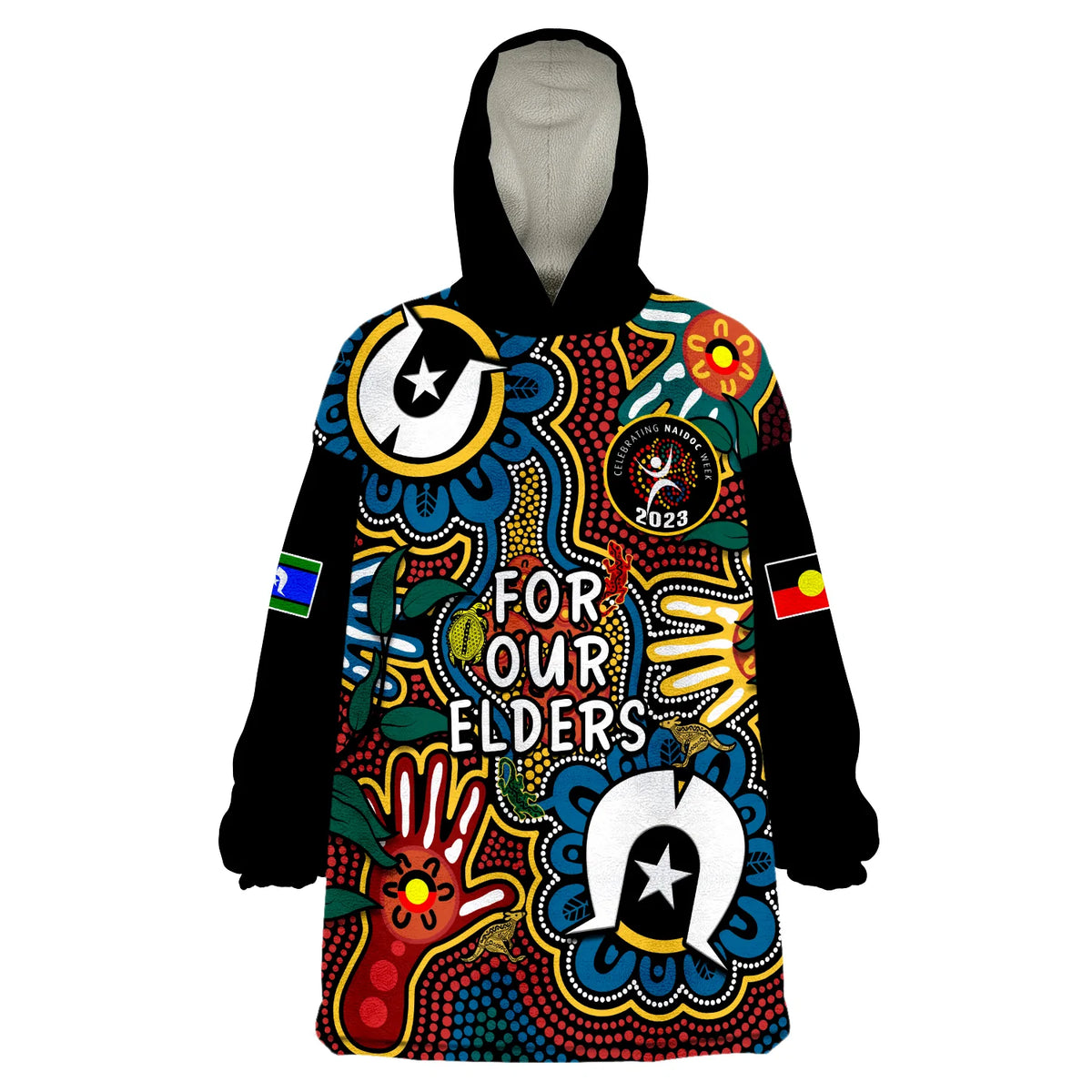 australia-naidoc-week-2023-wearable-blanket-hoodie-for-our-elders-indigenous