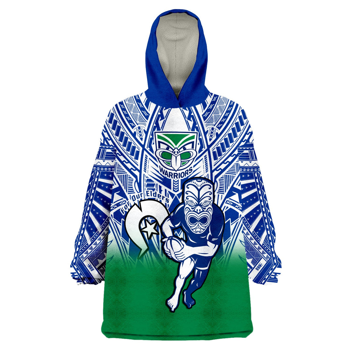 warriors-rugby-naidoc-2023-wearable-blanket-hoodie-new-zealand-tiki-for-our-elders