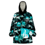 brisbane-heat-cricket-wearable-blanket-hoodie-aboriginal-art-mix-tropical-flowers