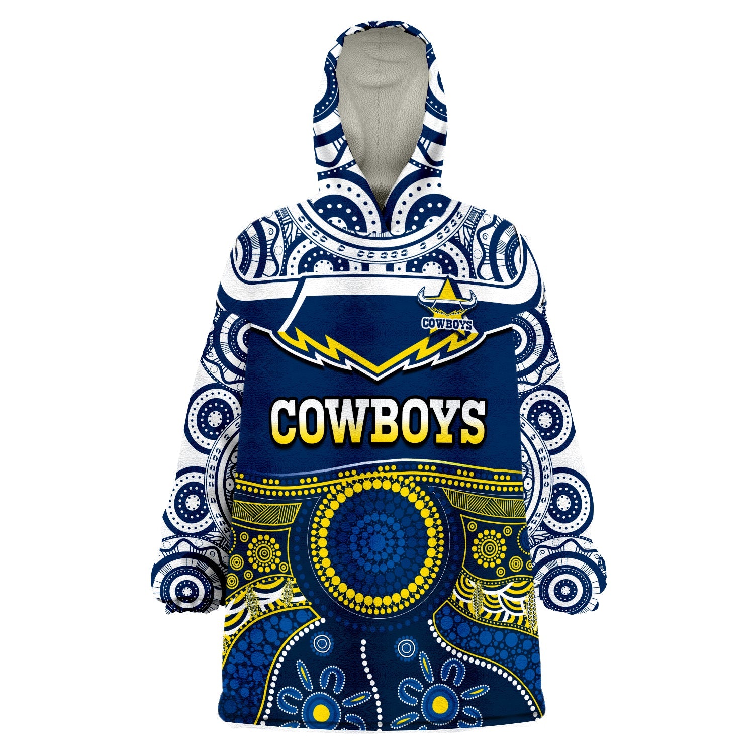cowboys-rugby-wearable-blanket-hoodie-aboriginal-art