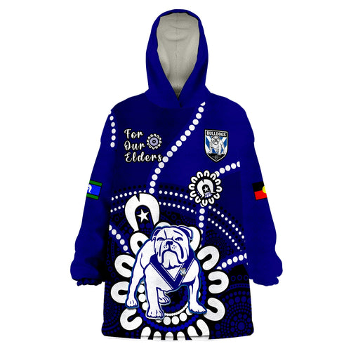 custom-text-and-number-bulldogs-rugby-naidoc-2023-wearable-blanket-hoodie-for-our-elders-aboriginal