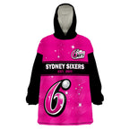 sydney-sixers-wearable-blanket-hoodie-est-2011-simple-style