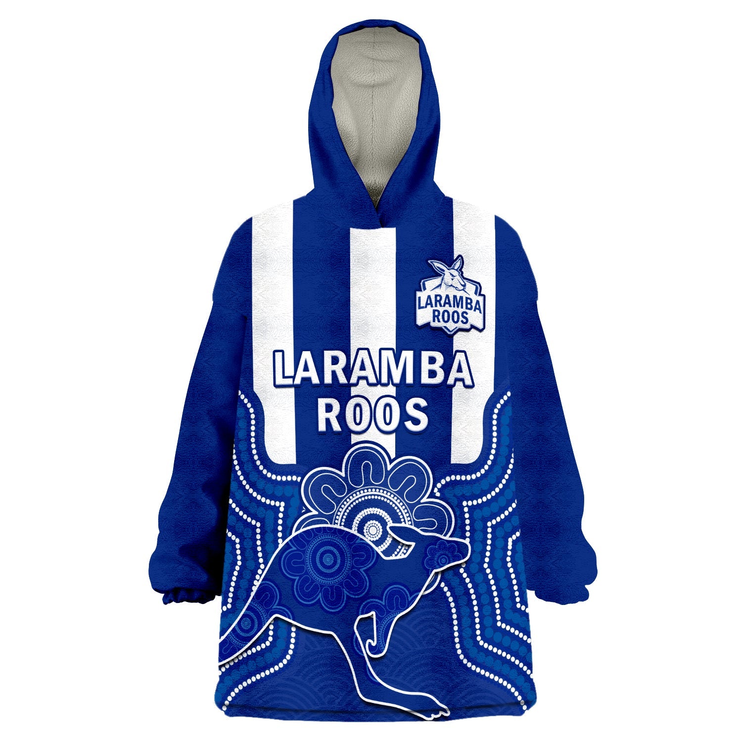custom-text-and-number-laramba-football-wearable-blanket-hoodie-roos-aboriginal-art