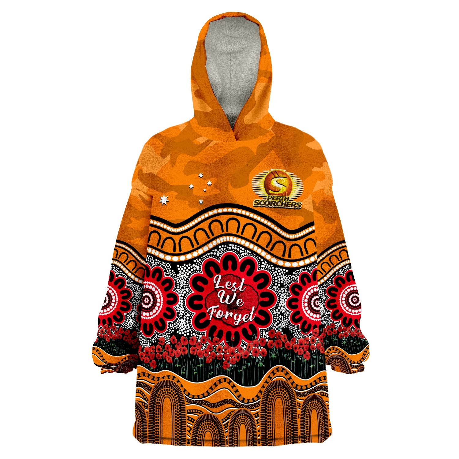 perth-scorchers-cricket-anzac-wearable-blanket-hoodie-poppy-aboriginal-camouflage