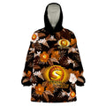 custom-text-and-number-perth-scorchers-cricket-wearable-blanket-hoodie-aboriginal-art-mix-tropical-flowers