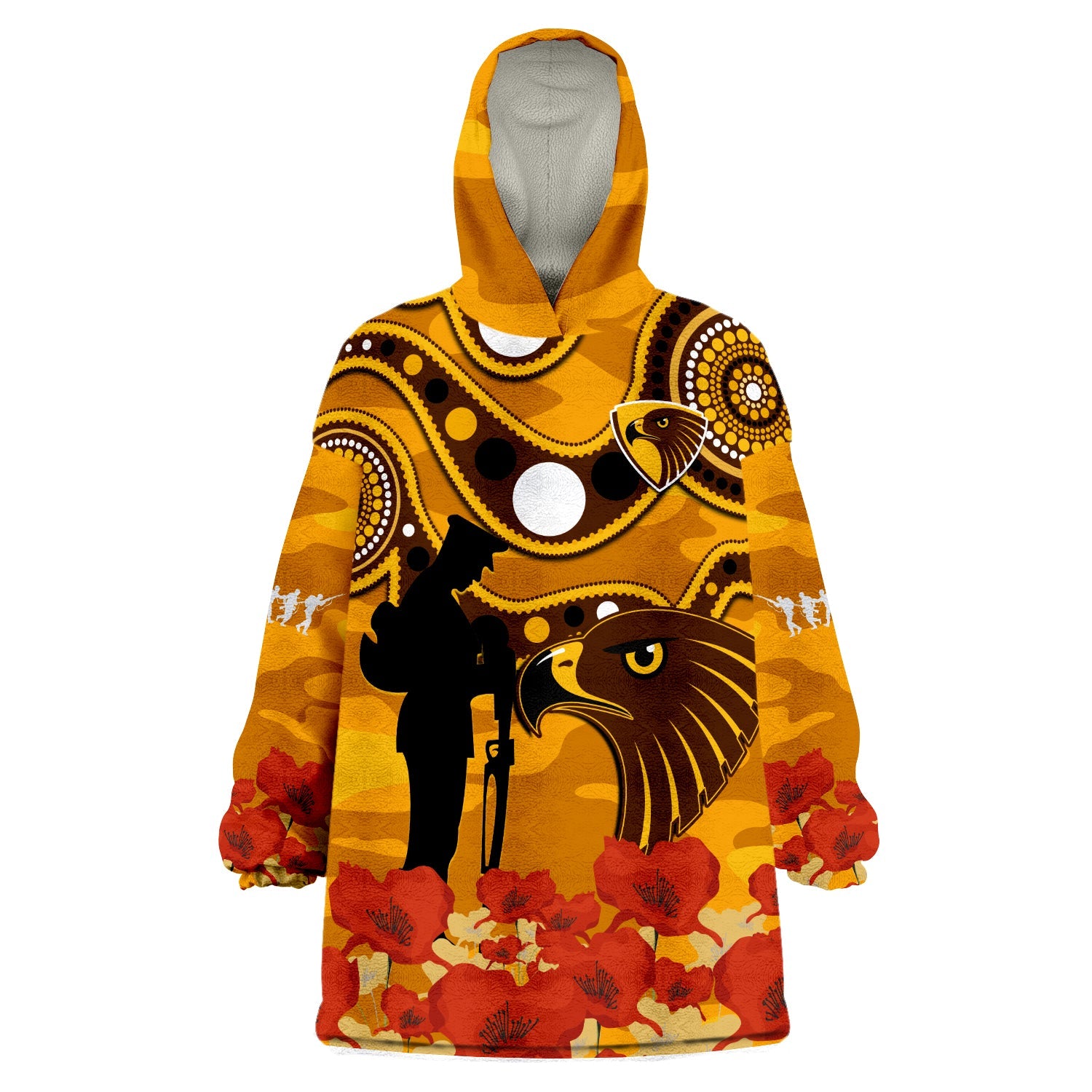custom-text-and-number-hawks-football-anzac-2023-wearable-blanket-hoodie-indigenous-mix-poppy-camouflage