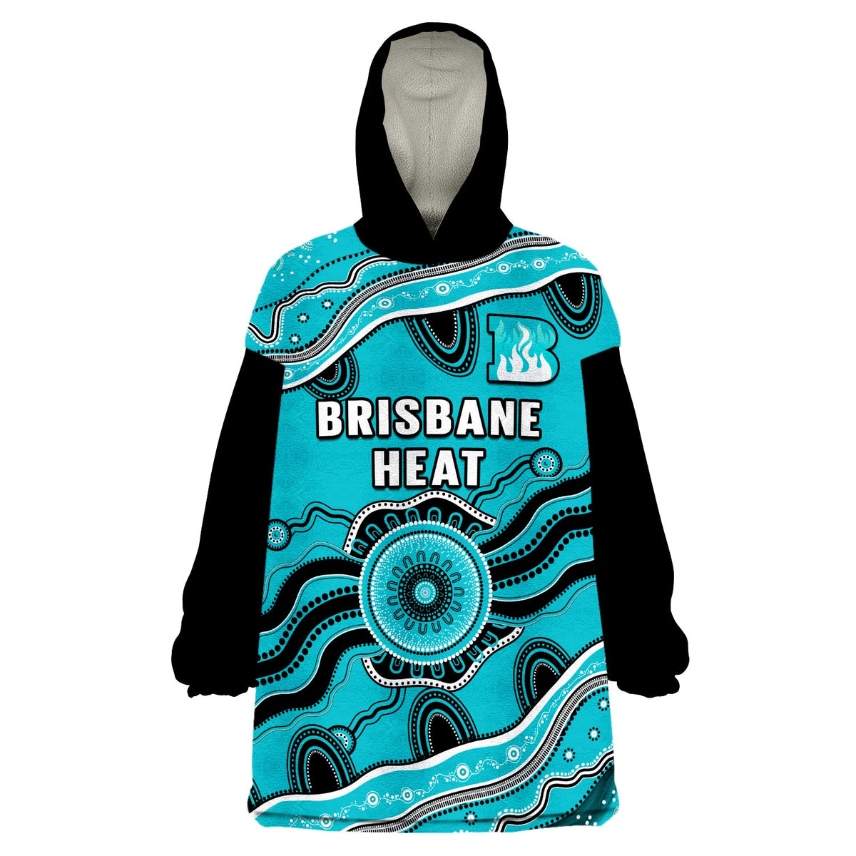 brisbane-heat-cricket-wearable-blanket-hoodie-aboriginal-painting