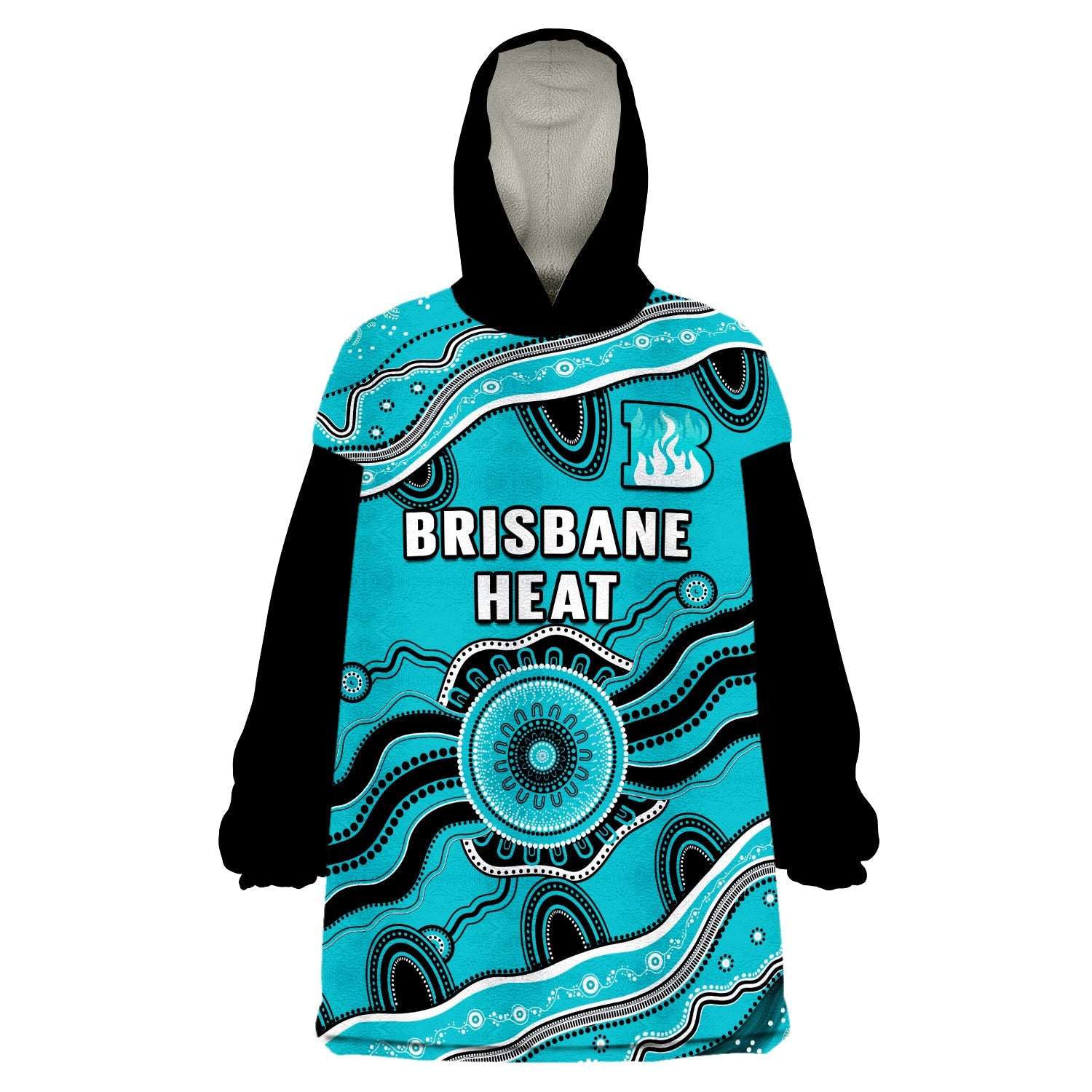 brisbane-heat-cricket-wearable-blanket-hoodie-aboriginal-painting