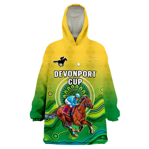 australia-devonport-cup-2023-wearable-blanket-hoodie-horse-racing-indigenous-art