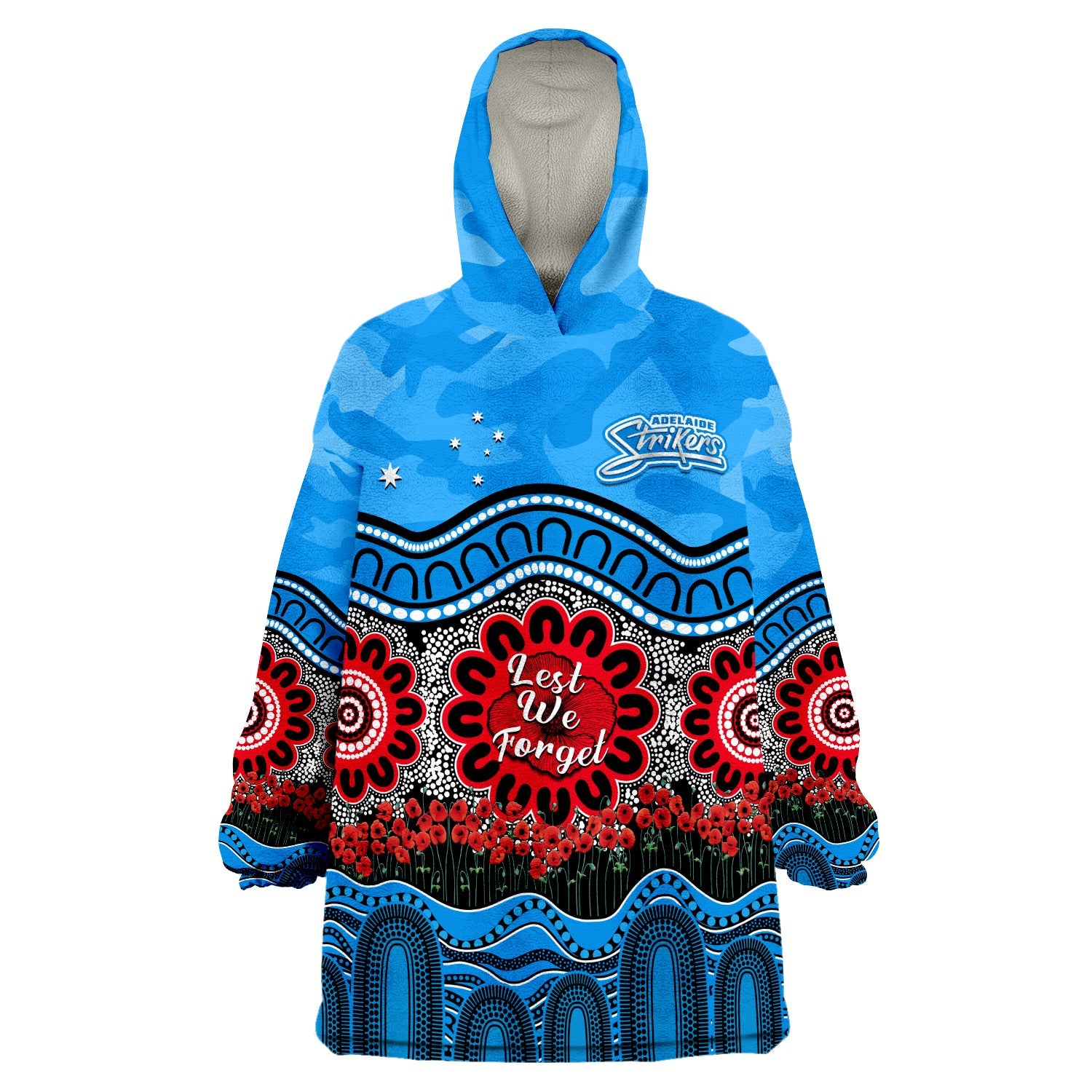 custom-text-and-number-adelaide-strikers-cricket-anzac-wearable-blanket-hoodie-poppy-aboriginal-camouflage