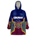 adelaide-football-wearable-blanket-hoodie-crows-aboriginal-art
