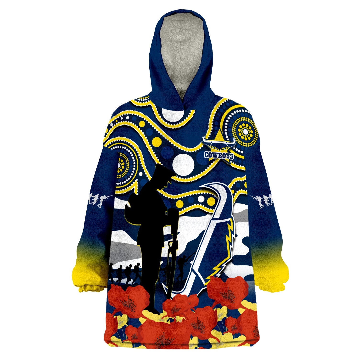 custom-text-and-number-cowboys-rugby-anzac-2023-wearable-blanket-hoodie-australian-army-aboriginal-lest-we-forget