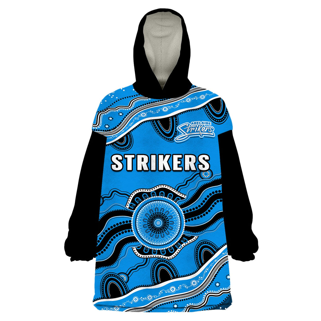 custom-text-and-number-adelaide-strikers-cricket-wearable-blanket-hoodie-aboriginal-painting