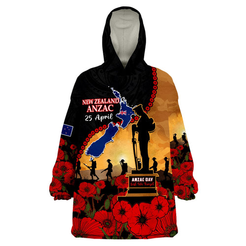 custom-personalised-new-zealand-anzac-wearable-blanket-hoodie-maori-camouflage-mix-poppies-we-will-remember-them