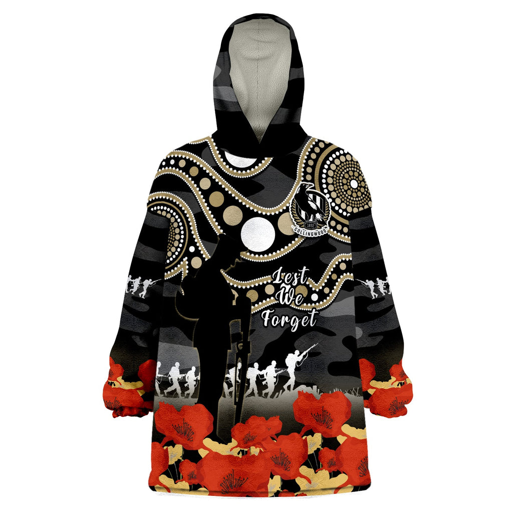 collingwood-football-anzac-2023-wearable-blanket-hoodie-aboriginal-mix-poppy-camouflage