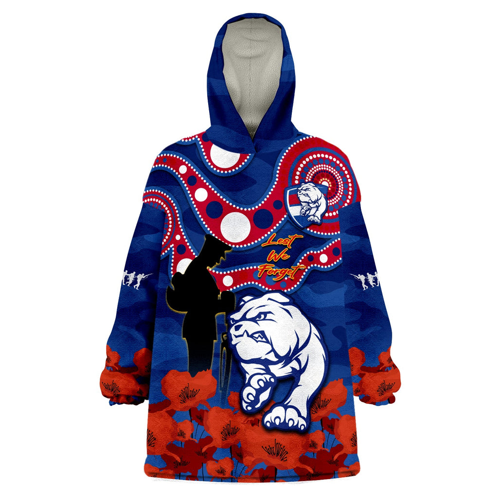 western-bulldogs-football-anzac-2023-wearable-blanket-hoodie-doggies-aboriginal-mix-poppy-camouflage
